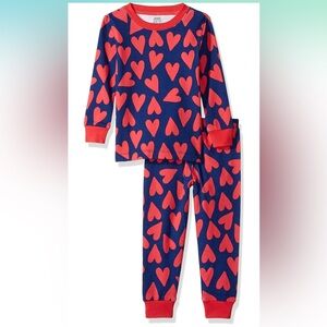 NWT Amazon Essentials Snug-Fit Cotton Pajama Sleepwear Set